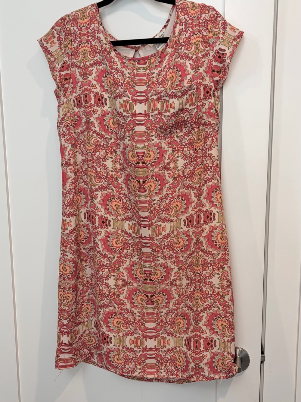 Artisany Women’s Pink Boho Shift Dress Size 10